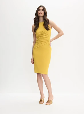 Fitted Pleated Waist Dress
