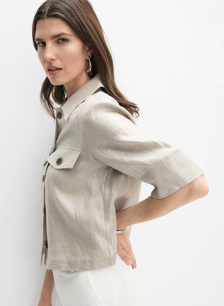 Joseph Ribkoff - Linen Short Sleeve Jacket