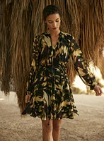 Printed Chiffon Dress