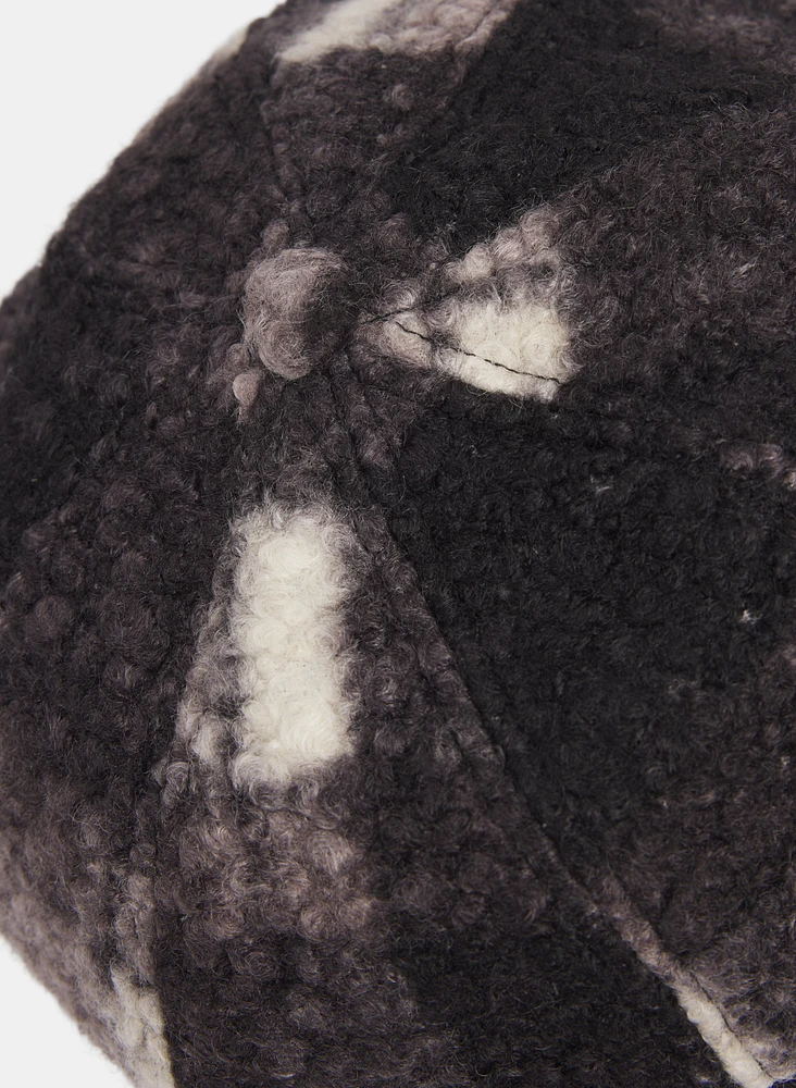 Casquette gavroche à motif carreauté