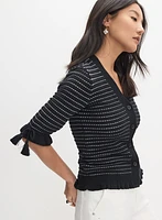 Cardigan à manches courtes