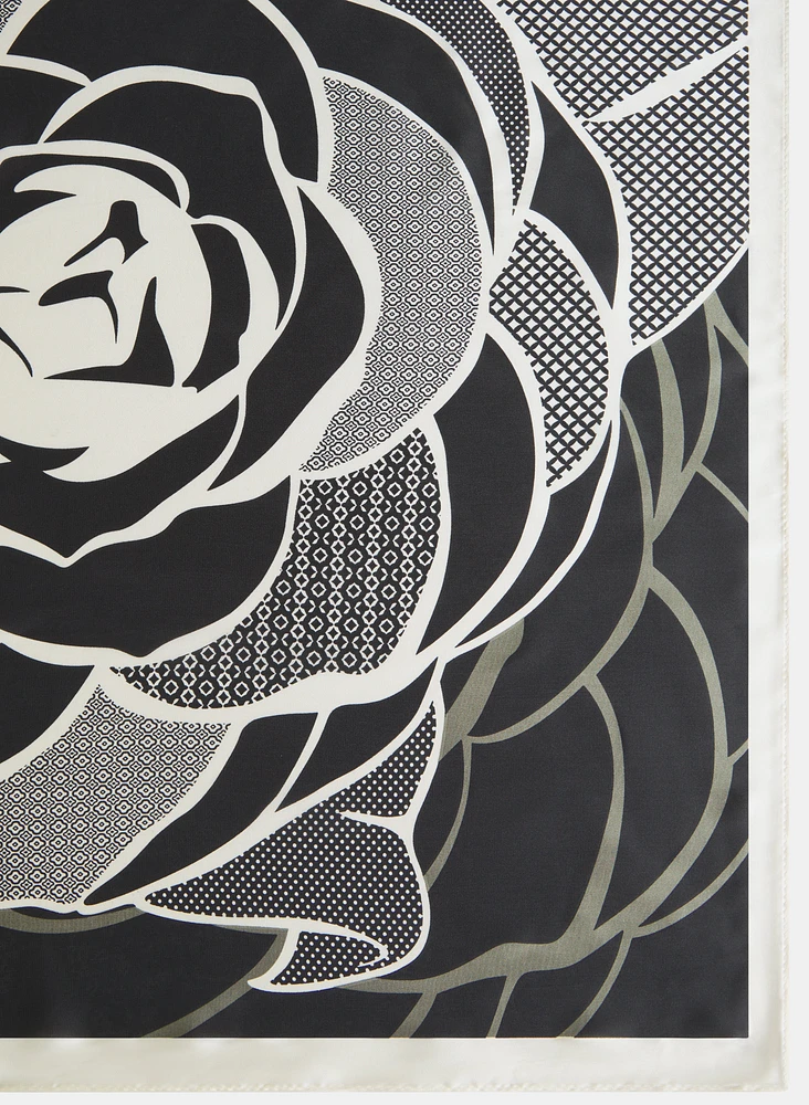 Rose Print Scarf