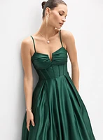 Satin Corset Gown