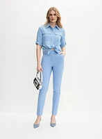 Utility Button-Up Blouse