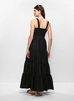 Tiered Cotton Maxi Dress