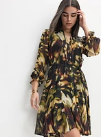 Printed Chiffon Dress
