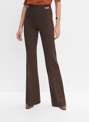 Pantalon à détails de chaine