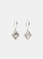 Boucles d'oreilles pendantes à trèfle