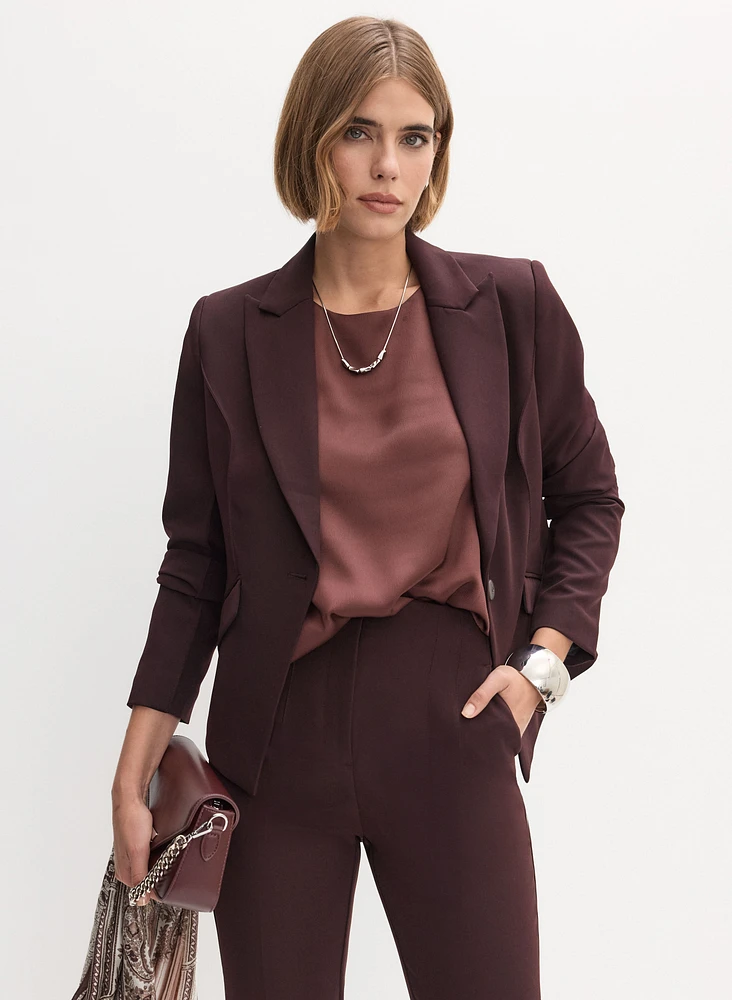 Veste à bouton unique