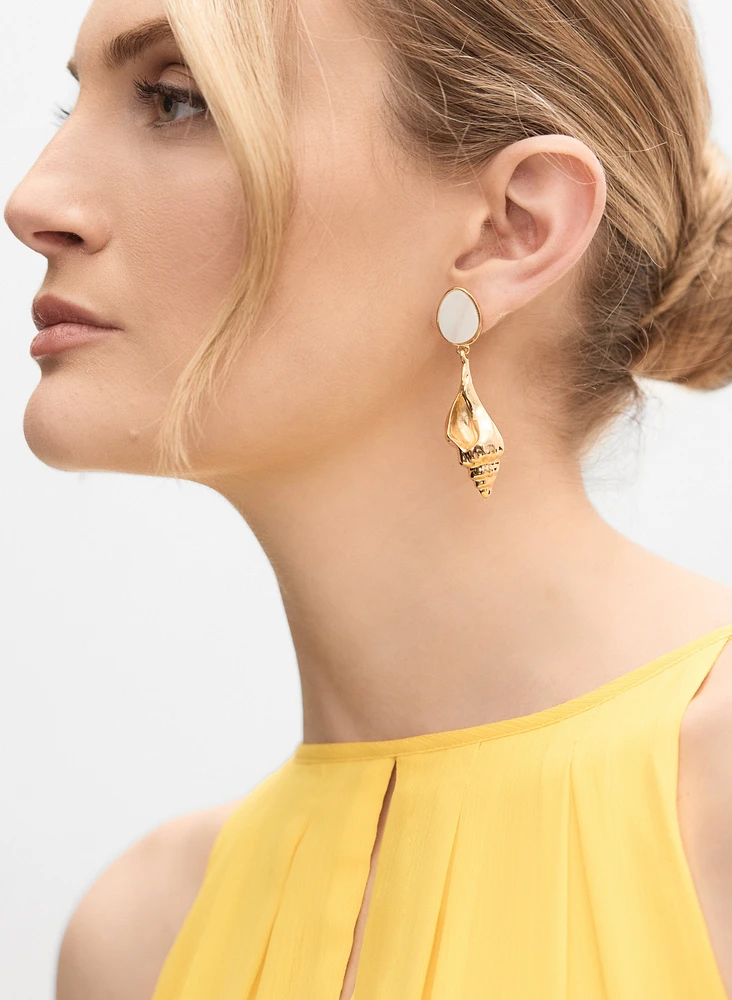 Conch Drop Earrings