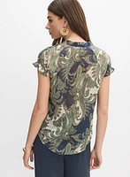 Blouse à motif paisley