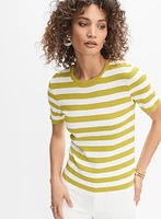 Stripe Knit Pullover