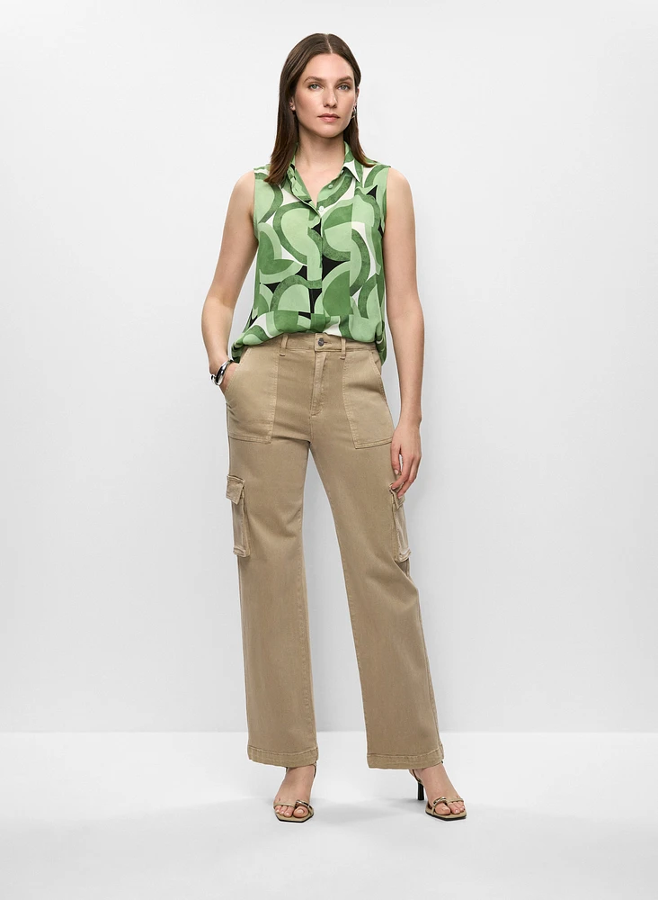 Blouse sans manches et pantalon cargo