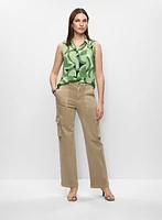 Blouse sans manches et pantalon cargo 