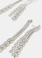 Boucles d'oreilles avant arrière à zircons cubiques
