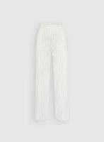 Soho Pinstripe Stretch Linen Pants