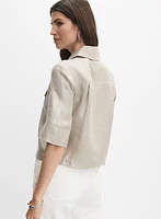 Joseph Ribkoff - Linen Short Sleeve Jacket