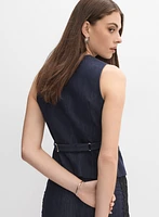 Veste en denim écourtée
