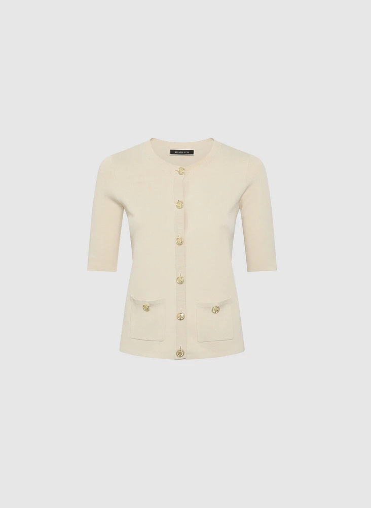 Elbow Sleeve Cardigan