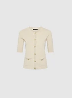 Elbow Sleeve Cardigan