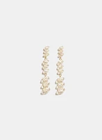 Cubic Zirconia Baguette Earrings