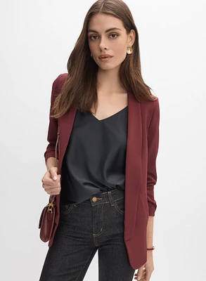 Blazer ouvert à manches 3/4