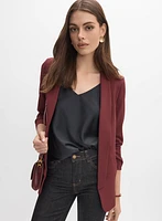Blazer ouvert à manches 3/4