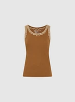 Embroidered Tank Top