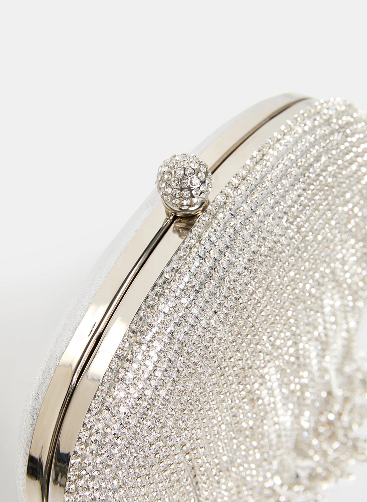 Pochette à cascade de cristaux