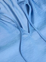 Satin Ruffle Blouse