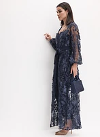 Floral Appliqué Jumpsuit