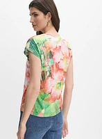 Floral Burnout T-Shirt