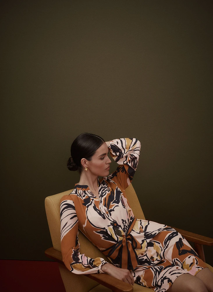 Floral Shirt Dress