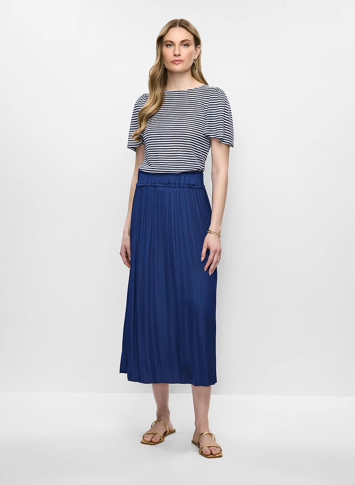Striped Flare Sleeve T-Shirt