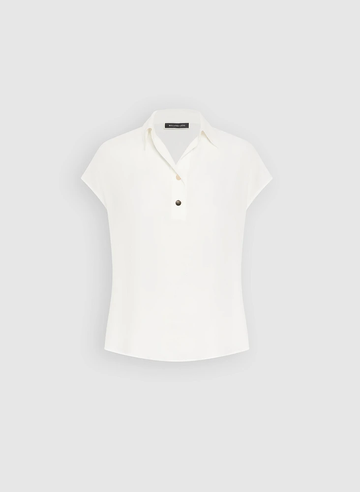 Blouse à demi boutonnage