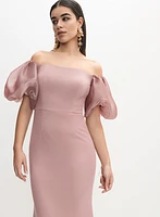 Bouffant Sleeve Dress