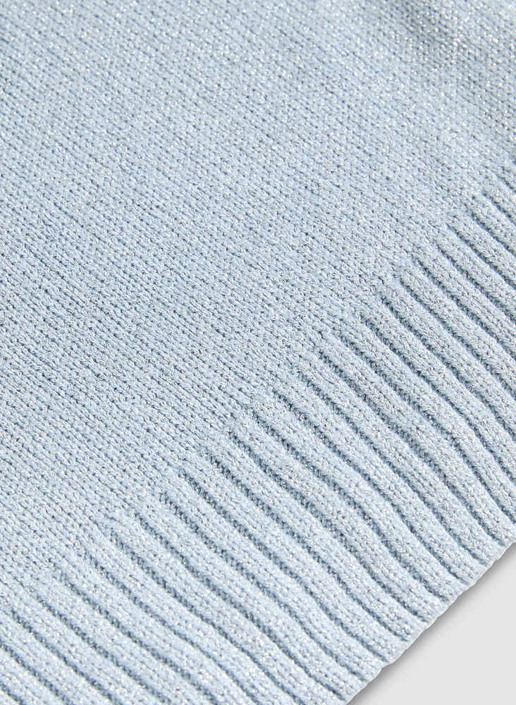Camisole en tricot léger à effet métallique