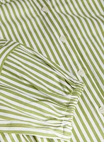 Striped Button-Down Blouse
