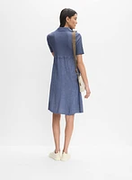 Garment-Washed Dress