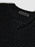 Pull en tricot ajouré