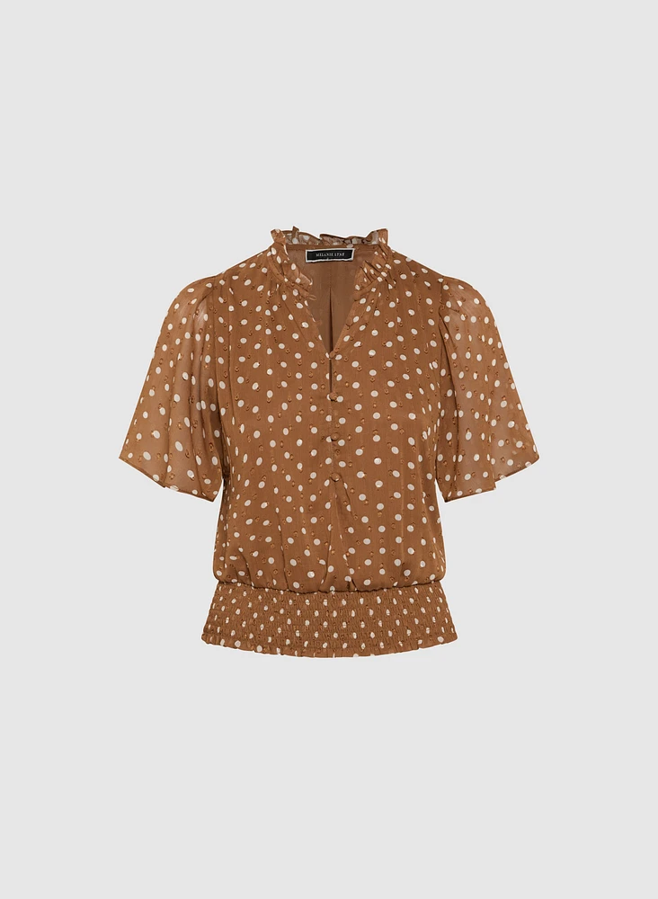 Blouse à pois