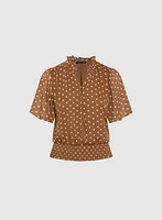 Blouse à pois