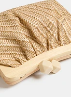 Woven Canvas Clutch