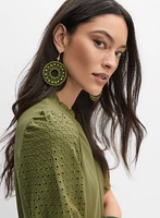 Eyelet Sleeve Top