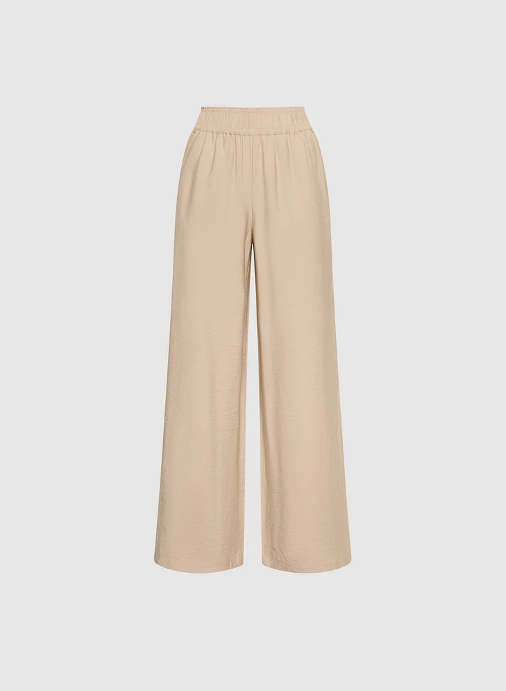 Pantalon large à enfiler