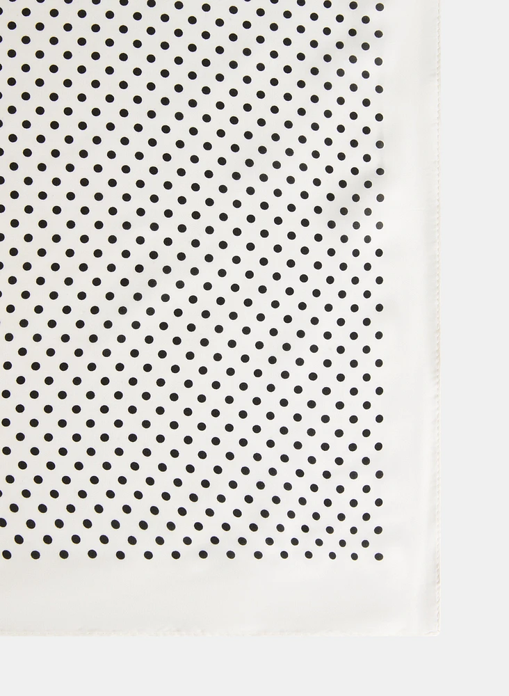 Polka Dot Print Scarf