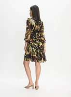 Printed Chiffon Dress