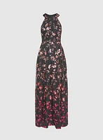 Robe à broderies florales