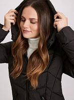 Recycled Material Puffer Coat