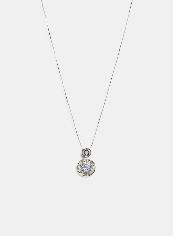 Rhinestone Pendant Necklace